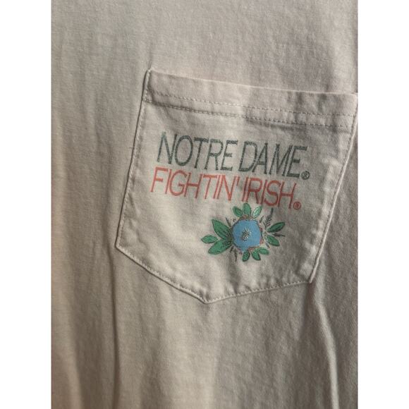 CHAMPION Notre Dame Fighting Irish Long Sleeve T-Shirt Sz XL Pink University - Picture 2 of 9